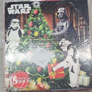 Star Wars 15 Days of Socks Set, Men's Shoe Sizes:6-12, New Still In Plastic
